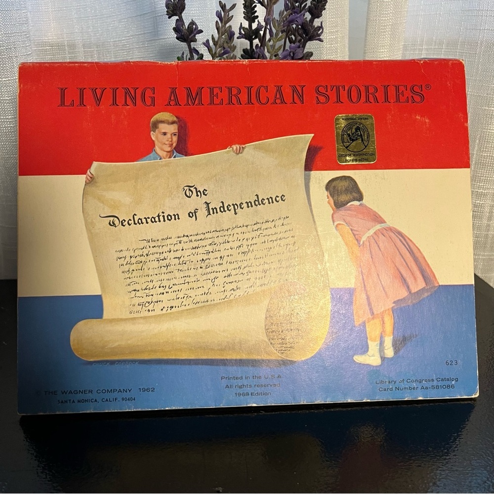 Vintage 1962 Wagner Living America The Declaration of Independence pop-up book